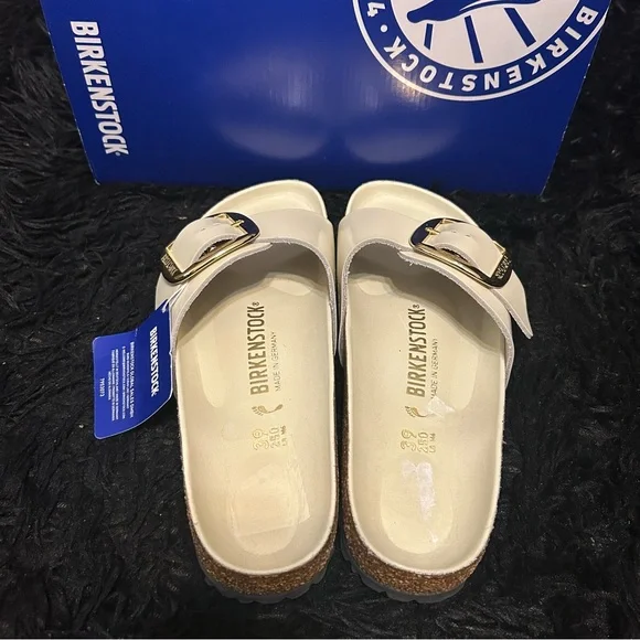 BIRKENSTOCK Madrid big buckle leather sandals slippers slides shoes eur 39 new - Picture 3 of 8
